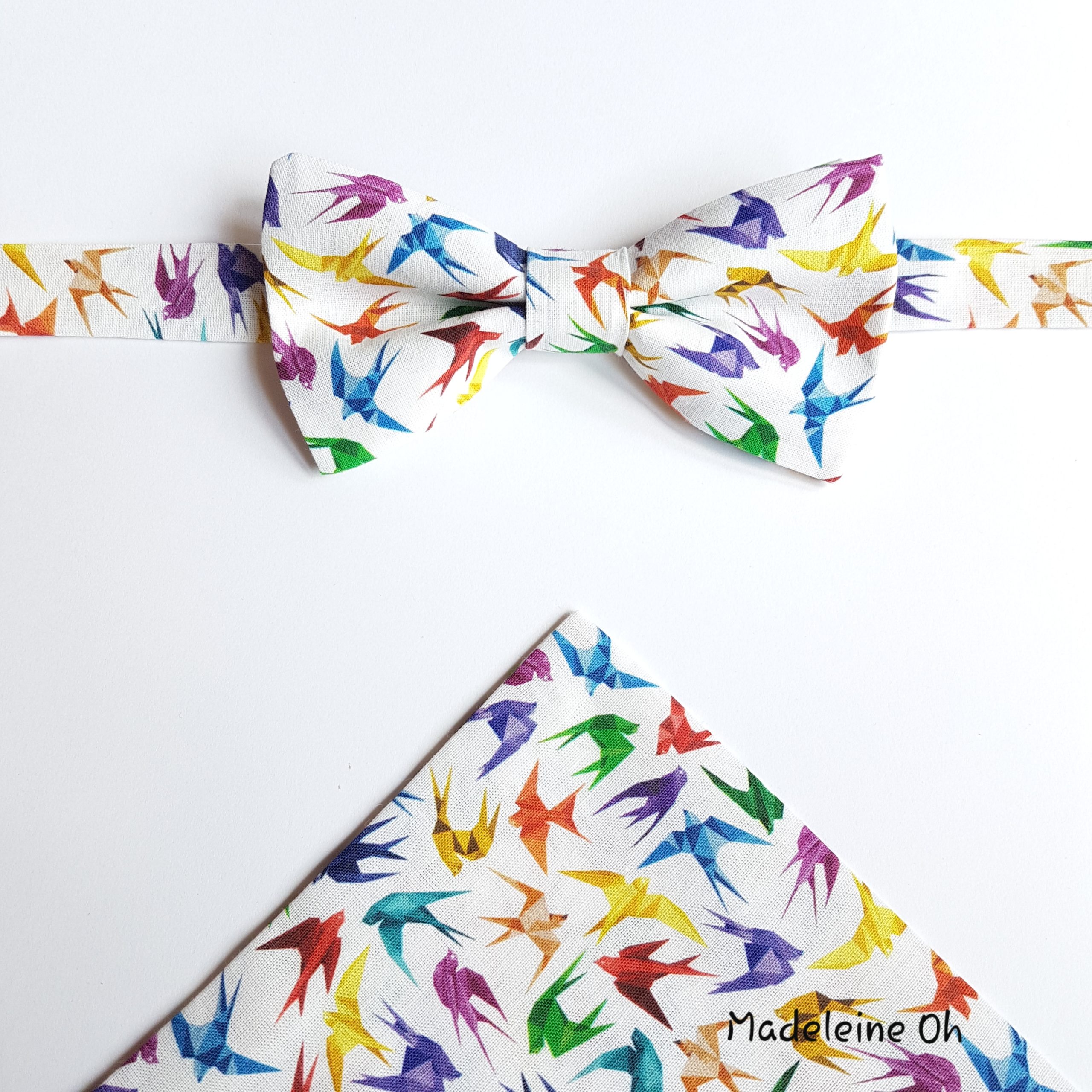 Le nœud papillon ADULTE Origami multicolores - Madeleine Oh